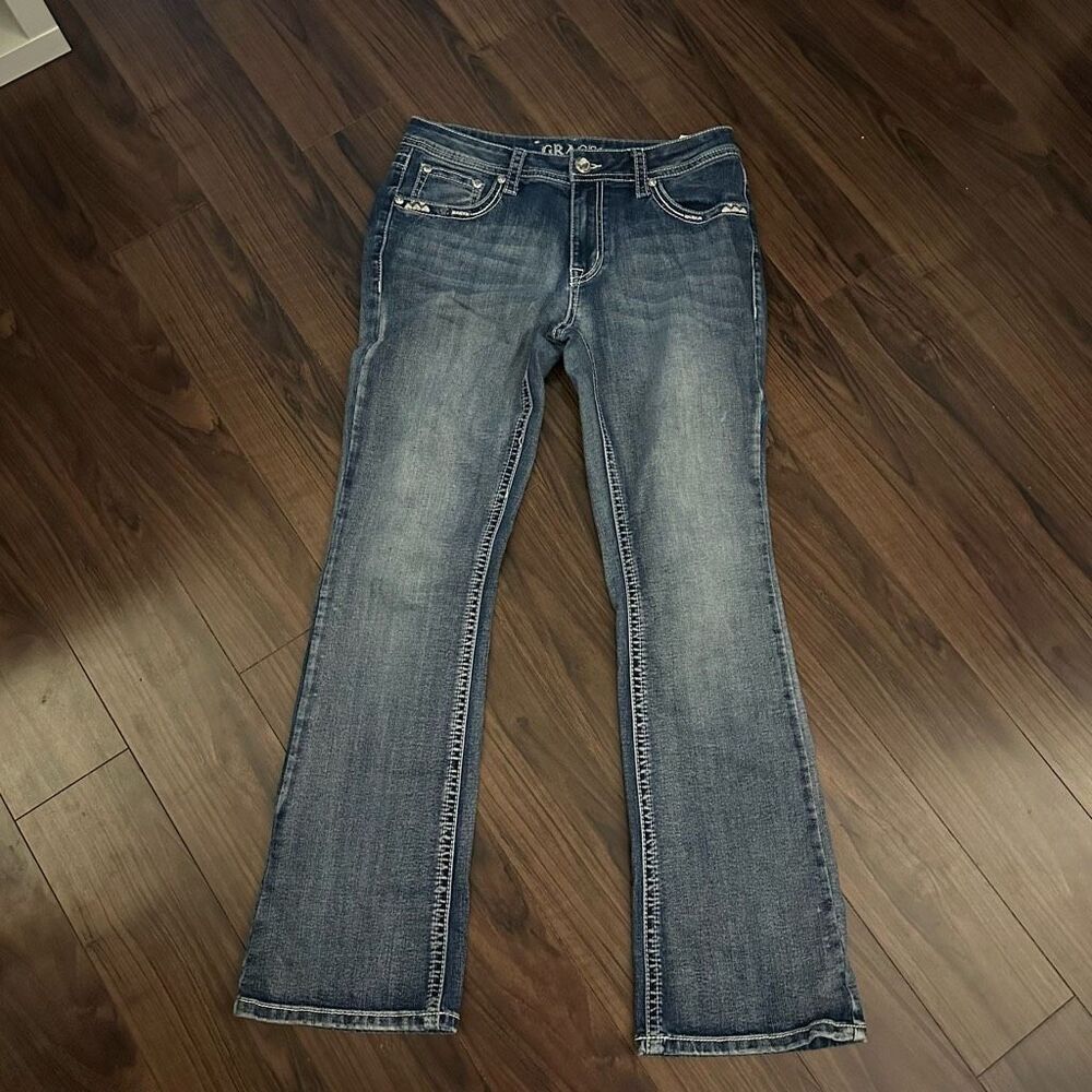 Grace in LA embellished jeans 11/30